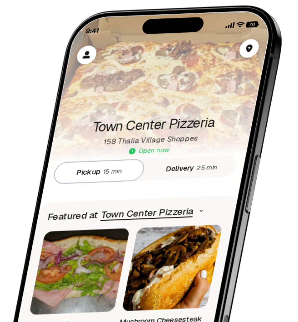 Town Center Pizzeria app preview