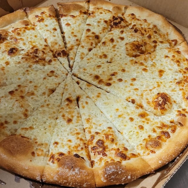White Pizza Slice.