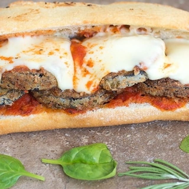 Eggplant Parmesan Sub.