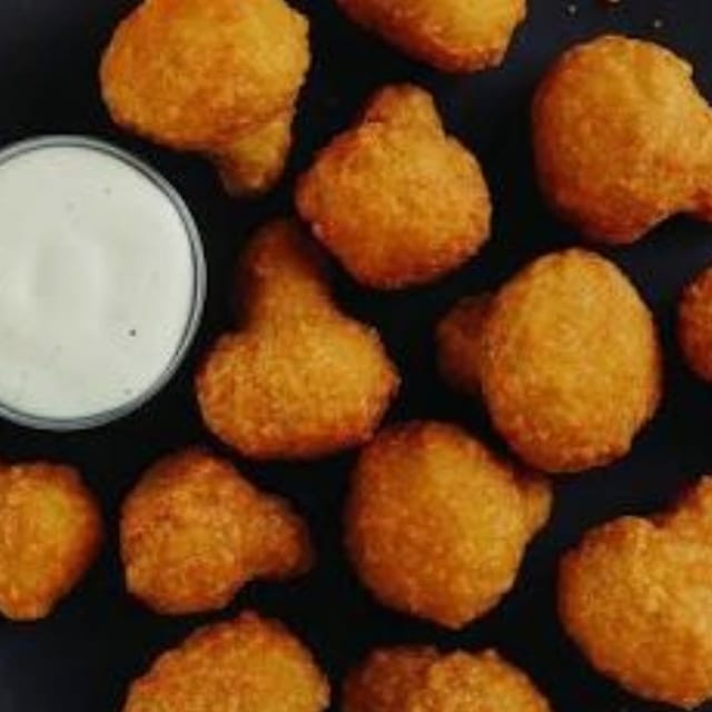 Battered Mushrooms.