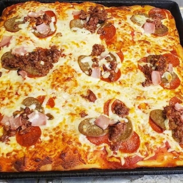 Meatlover Sicilian Pizza.