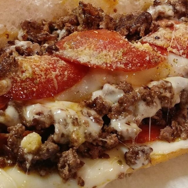 Pepperoni Pizza Steak Sub.