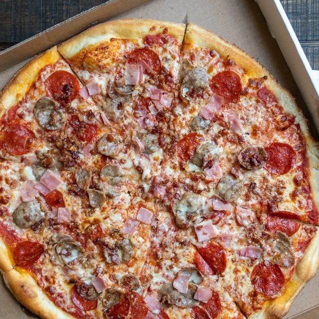 Meat Lover's Pizza Slice.