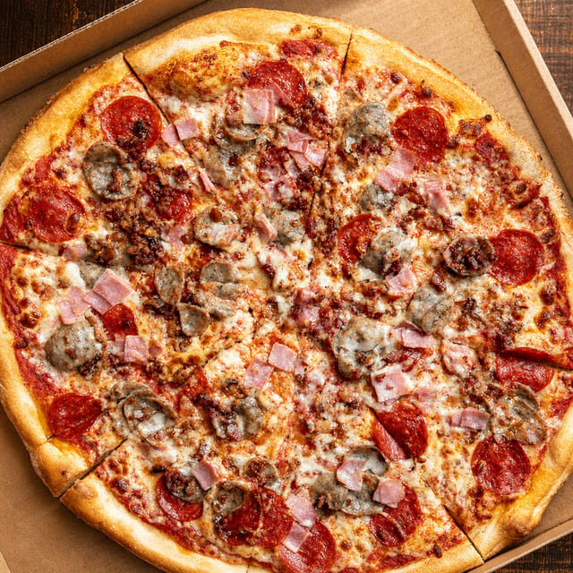 Meat Lover's Pizza Slice.