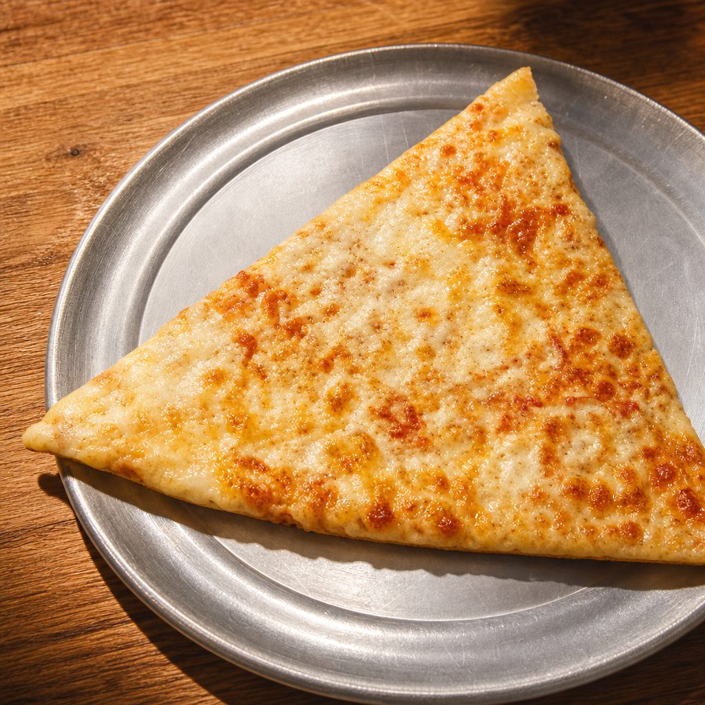 One Cheese Pizza Slice & Salad Lunch and Can Soda.