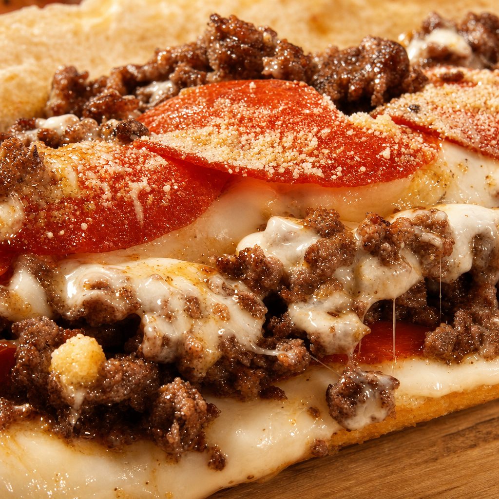 Pepperoni Pizza Steak Sub.