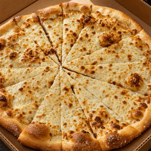 White Pizza Slice.