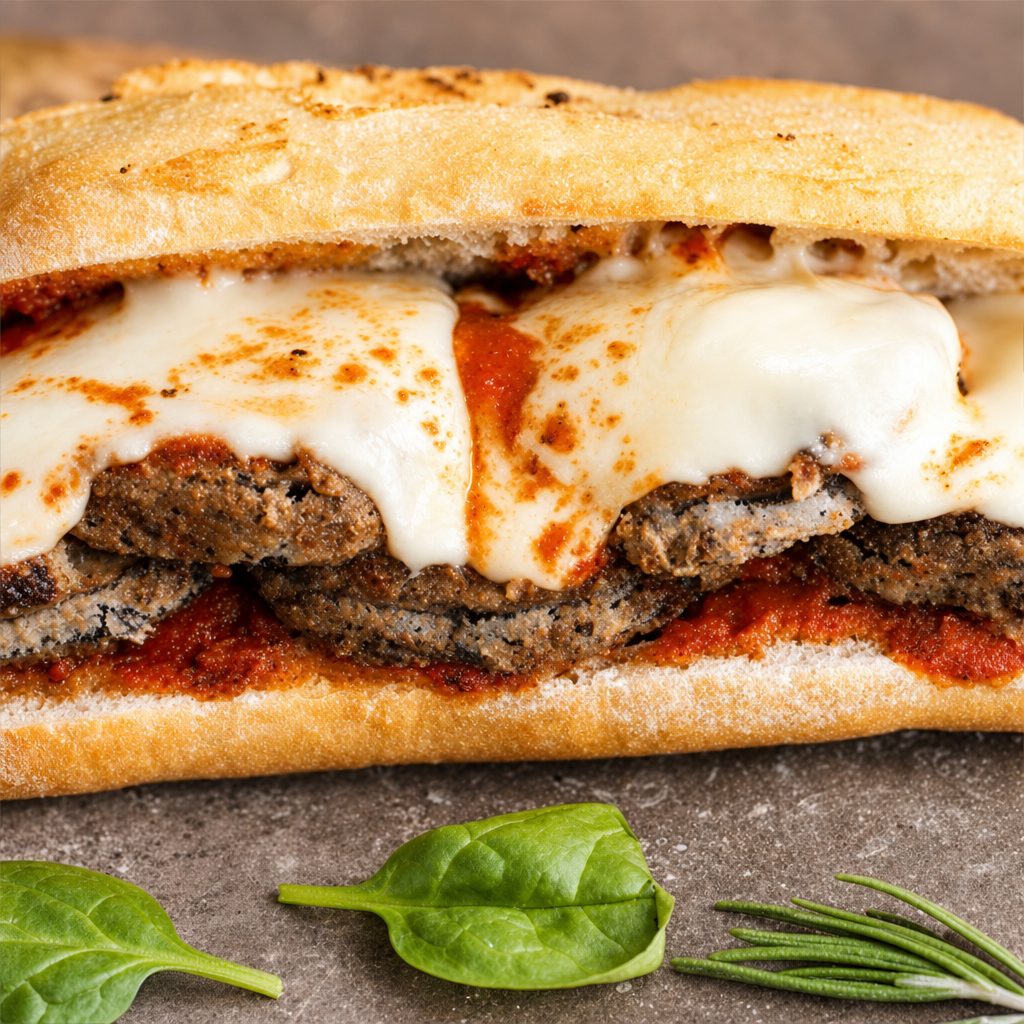 Eggplant Parmesan Sub.
