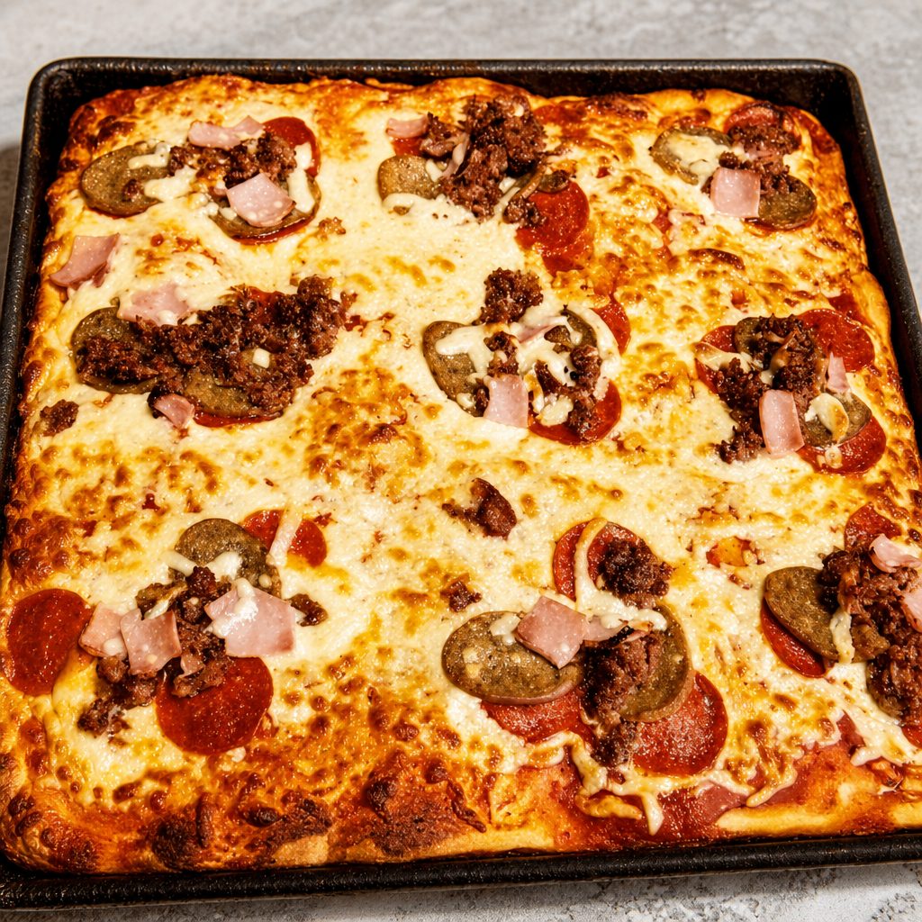 Meatlover Sicilian Pizza.